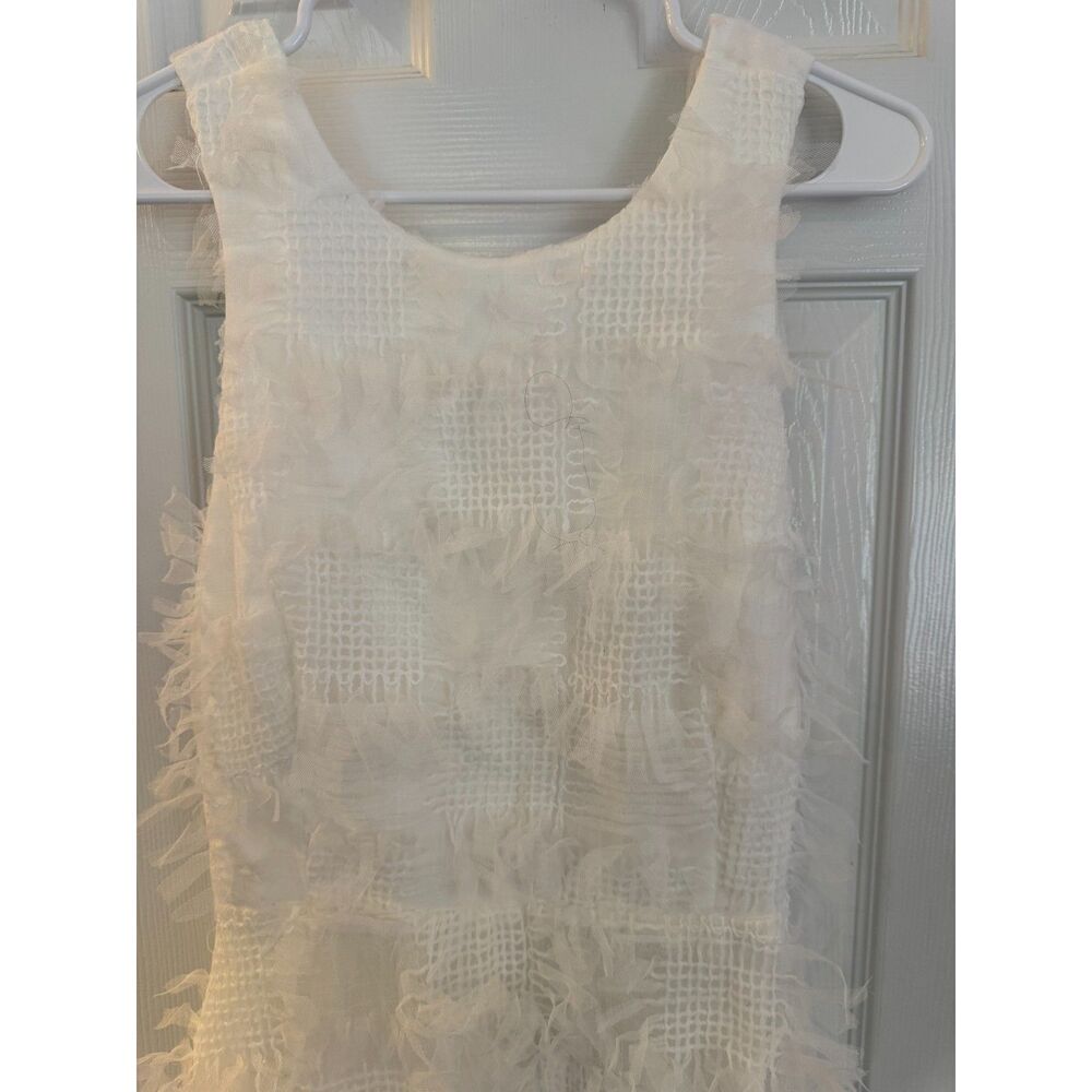 Lulu's White Textured Open Back Midi Dress Sz L NWT - Picture 10 of 11